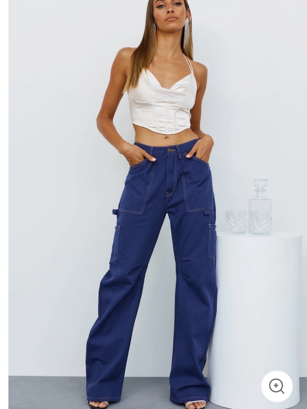 LIONESS Miami Vice Pant Dark Denim Size S